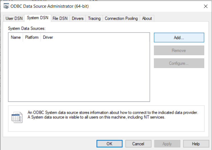 MongoDB to Power BI: System DSN